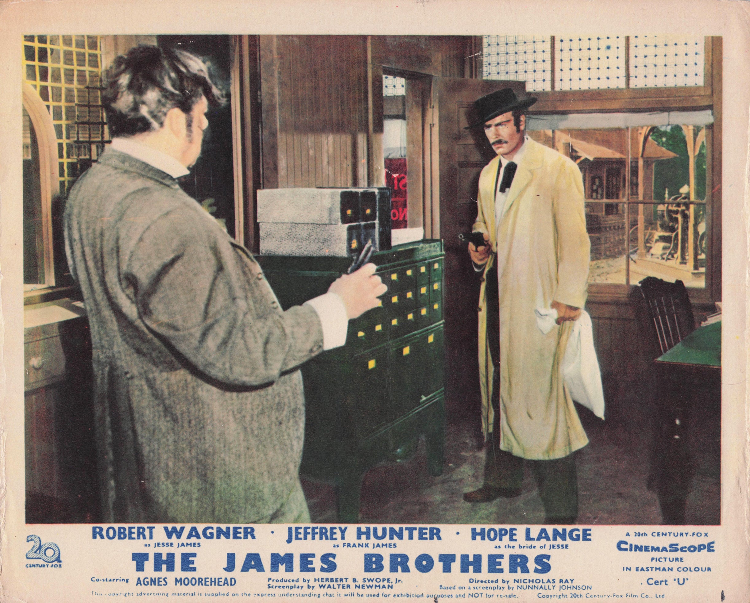 The James Brothers Film Robert Wagner 1957 Lobby Card Publicity Press Still