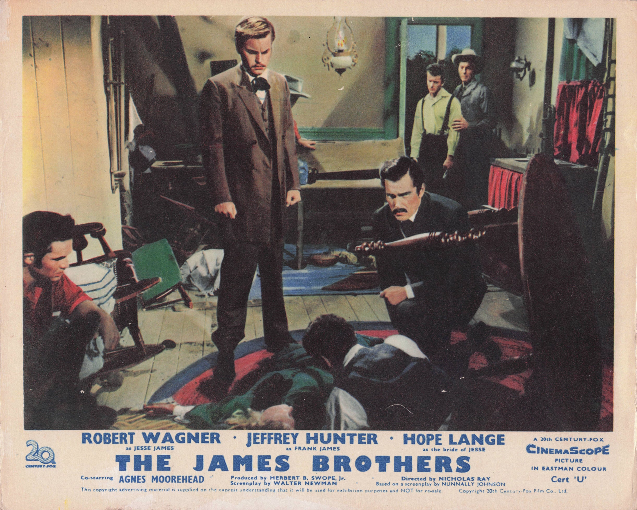 The James Brothers Film Western Cowboy 1957 Lobby Card Publicity Press Still