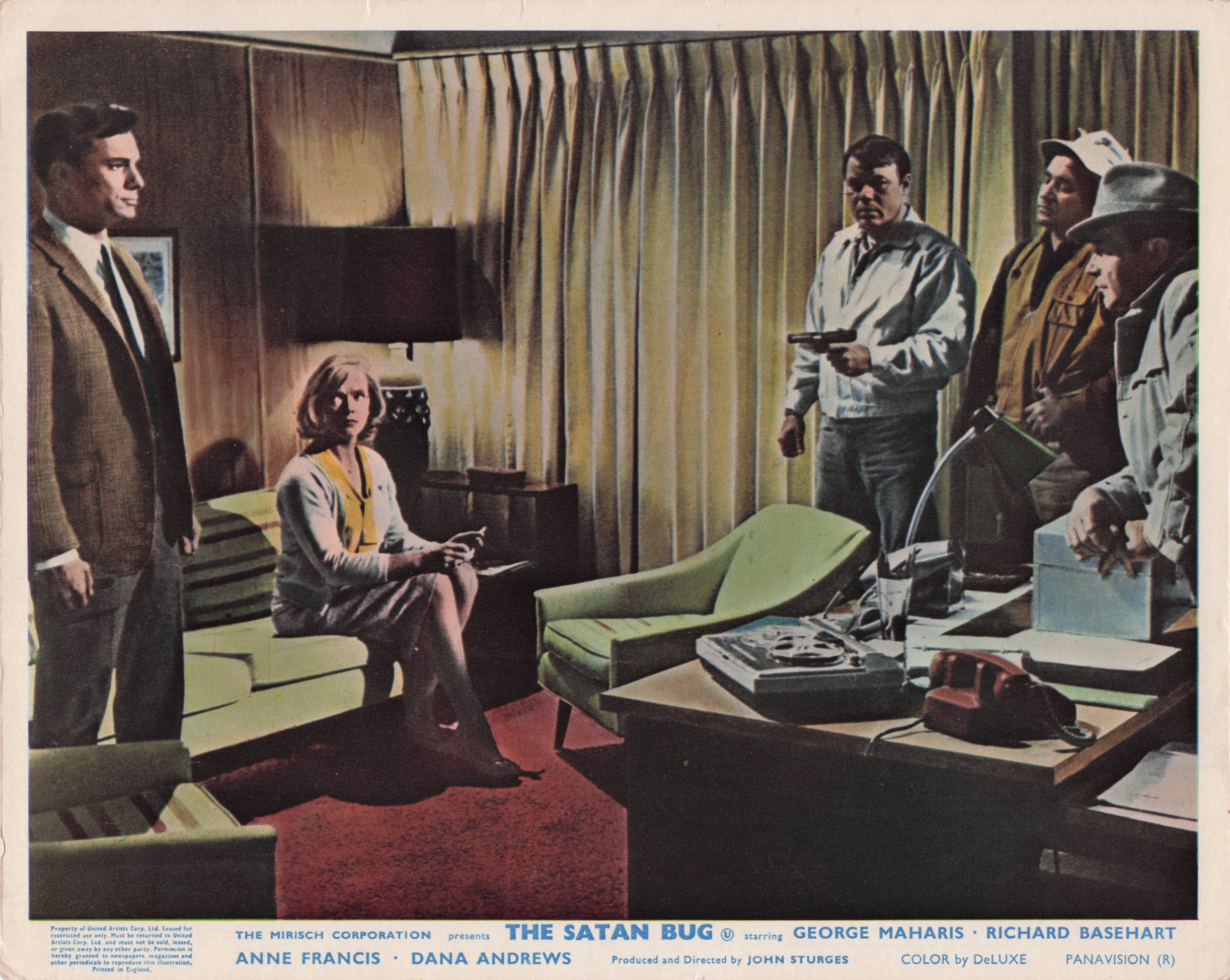 The Satan Bug Alistair MacLean Book 1965 Film Lobby Card Press Publicity Still