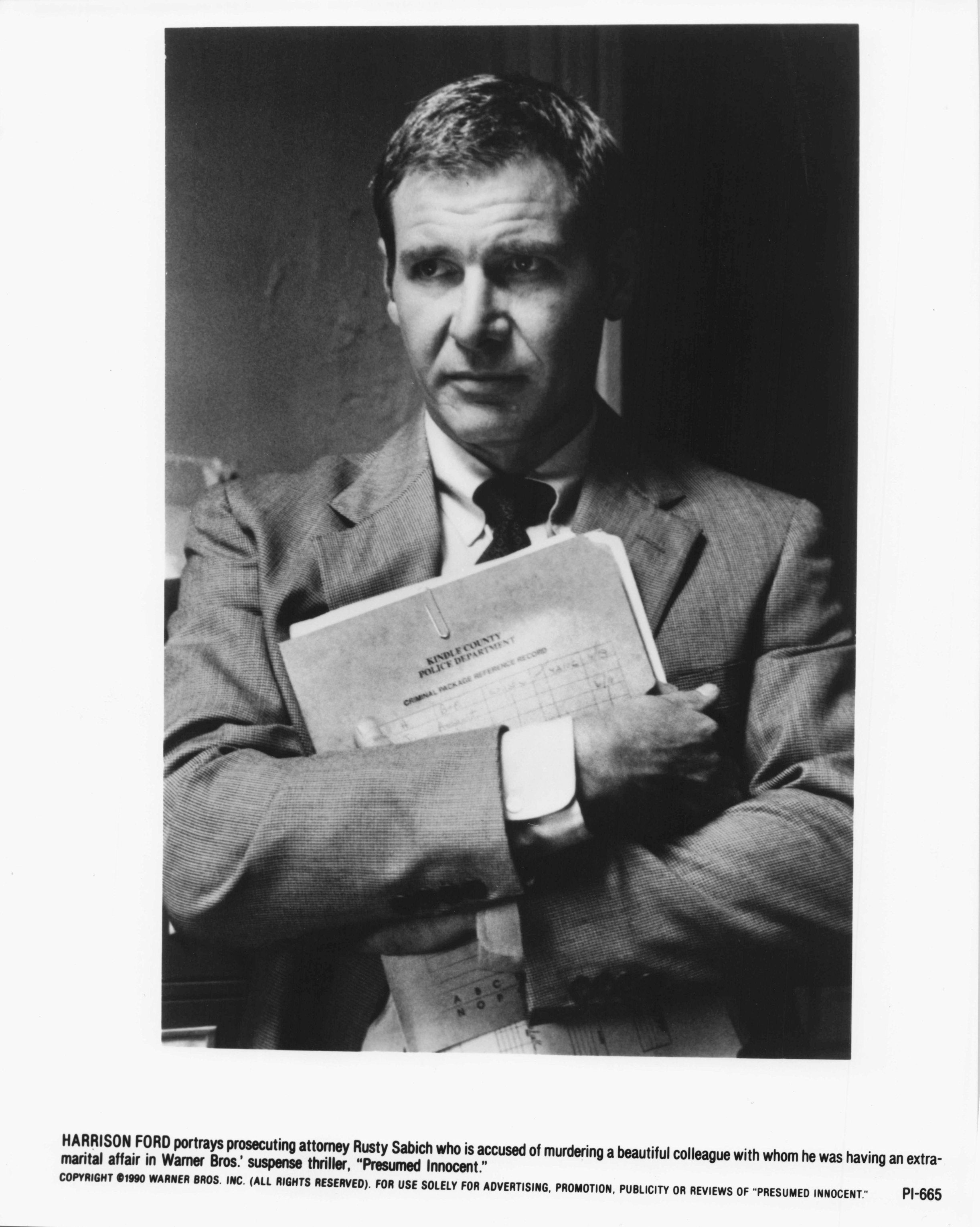 Harrison Ford Presumed Innocent Film Media Rare Press Photo Publicity Still