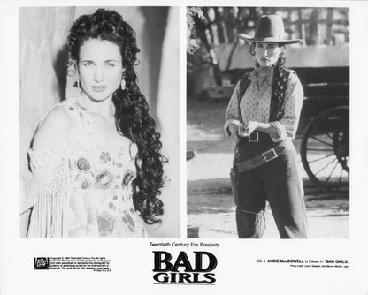 Andie MacDowell Cowboy Western Bad Girls 9x7 Media Press Publicity Still Photo