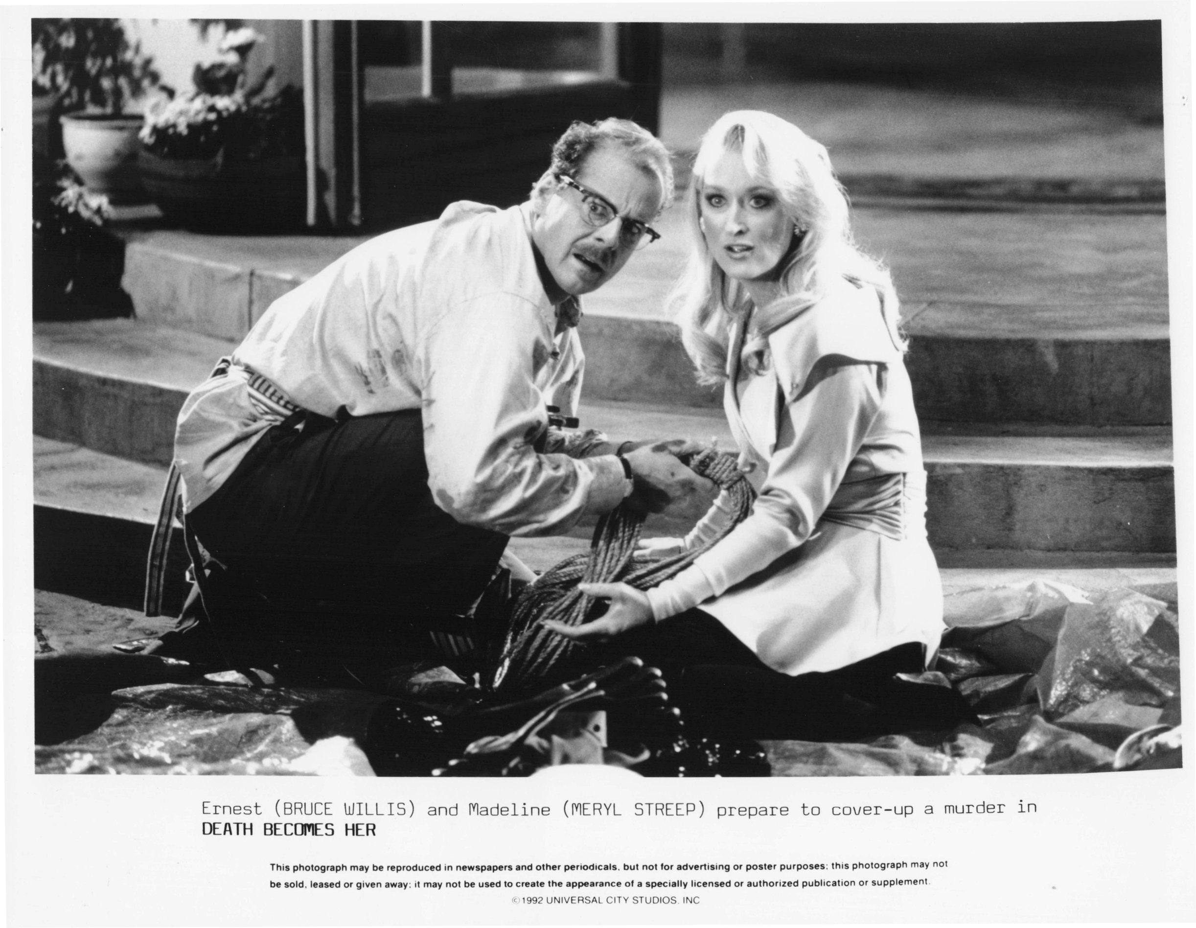 Meryl Street Bruce Willis Death Becomes Her Film Press Media Publicity Still Photo