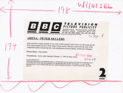 Peter Sellers BBC Documentary Arena Rare BBC Television Press Publicity Photo