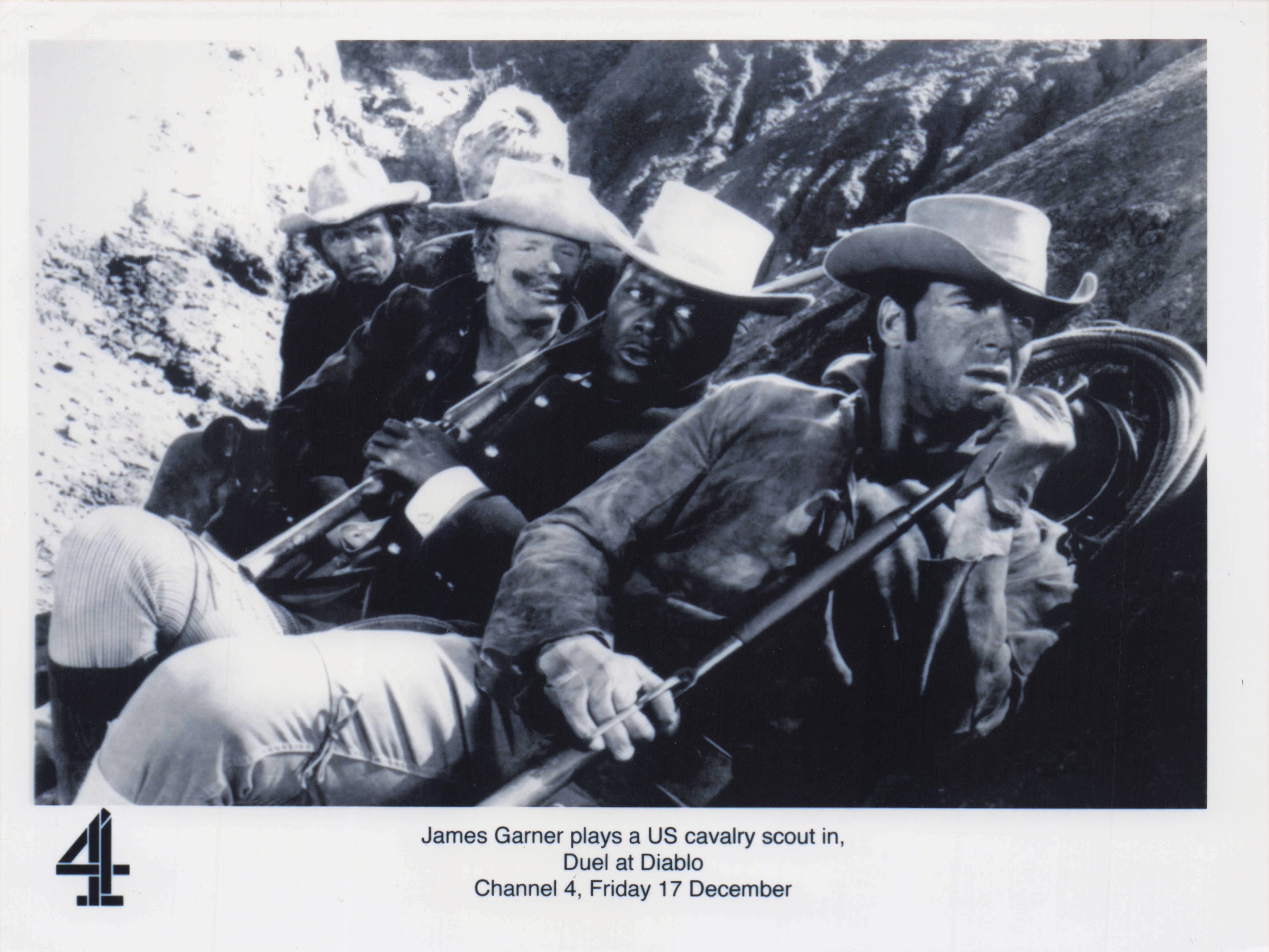 James Garner Duel At Diablo Film C4 Television Media Publicity Press Photo