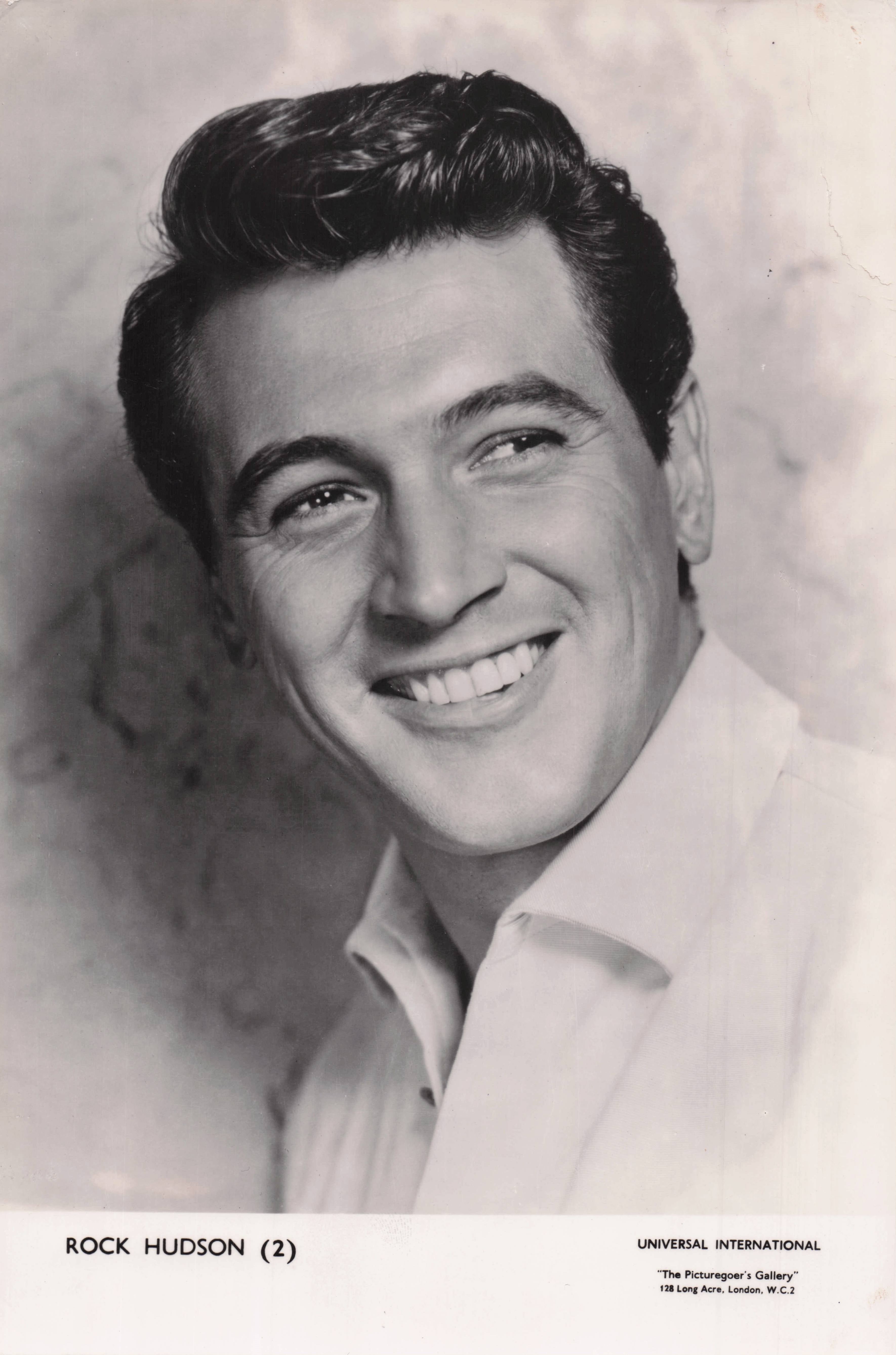 Rock Hudson Universal Film Large Vintage Picturegoer Gallery Photo Card