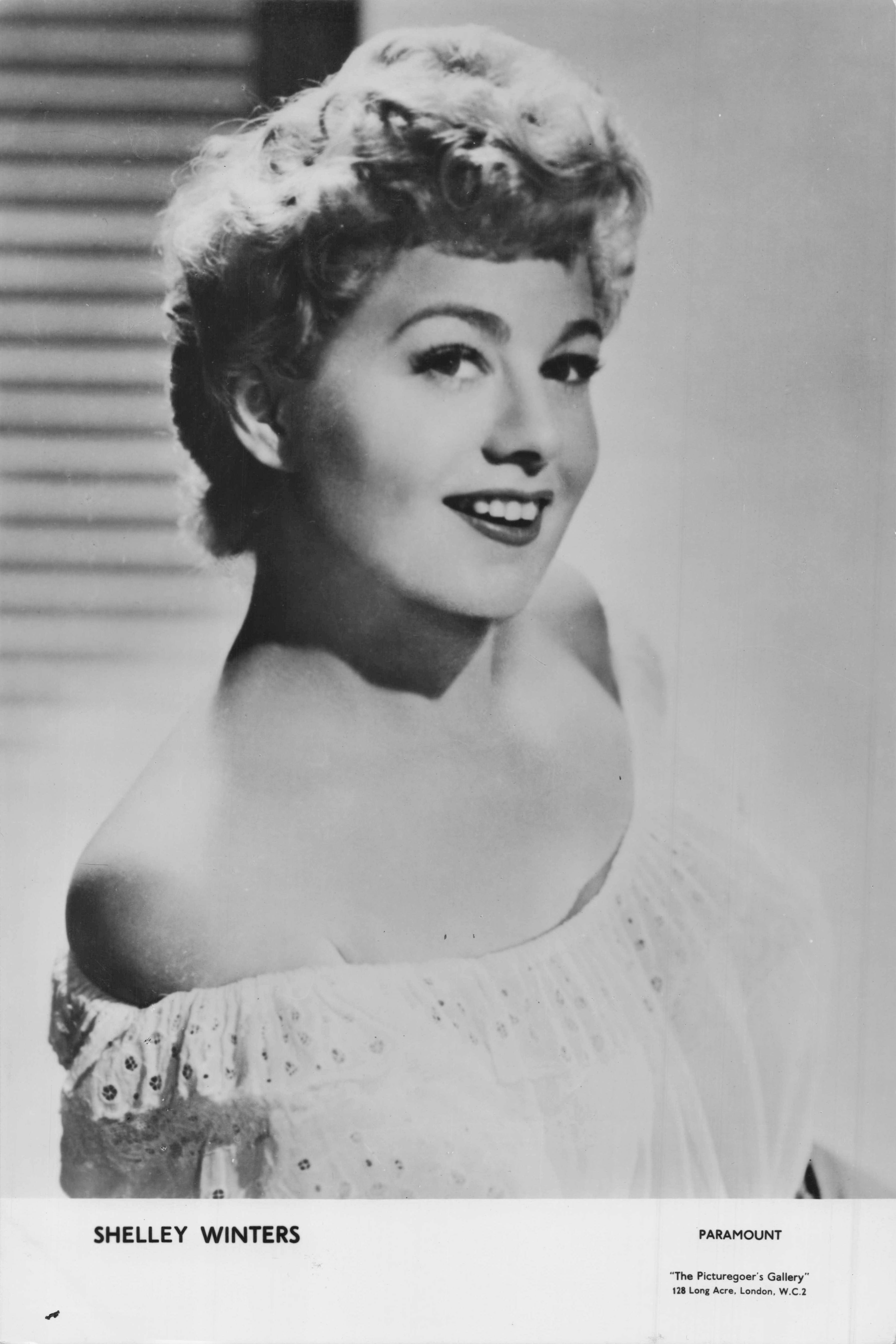 Shelley Winters Paramount Film Large Vintage Picturegoer Gallery Photo Card