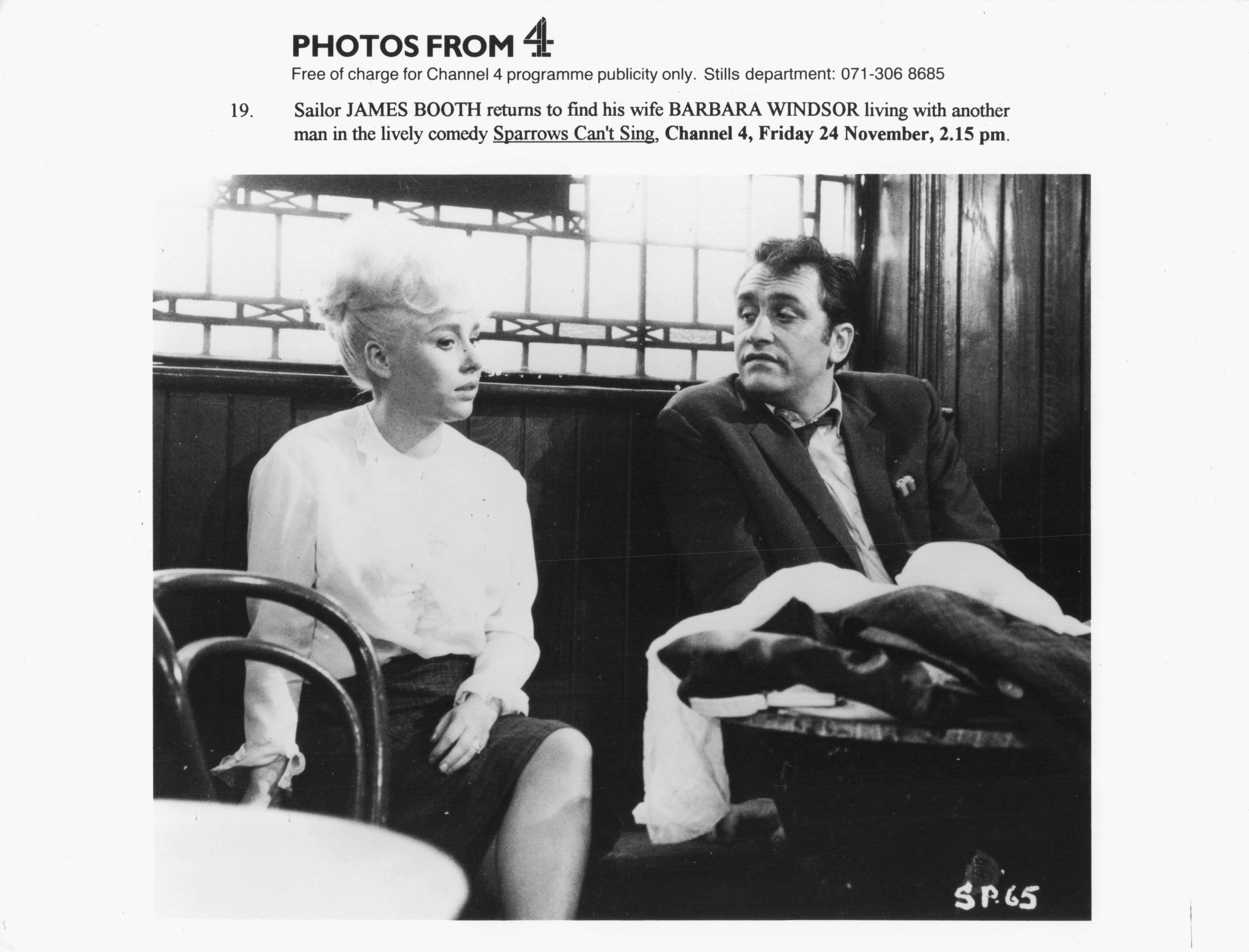 Barbara Windsor in Sparrows Can't Sing Film C4 Television Press Publicity Still Photo