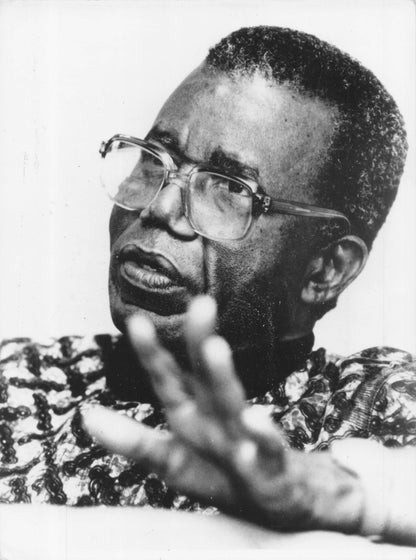Chinua Achebe Nigerian African Book Author BBC Television Vintage Press Photo