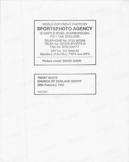 Terry Waits Islamic Hostage Terrorist Group Prisoner 10x8 Press Photo