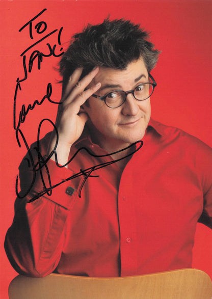 Joe Pasquale  TV Comedian Vintage Hand Signed Management Comapy Photo