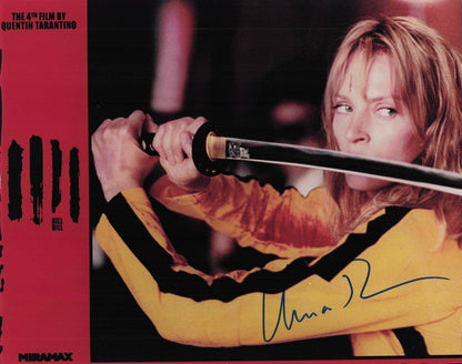 Uma Thurman in Quentin Tarantino Kill Bill Film 10x8 Hand Signed Photo & MORE