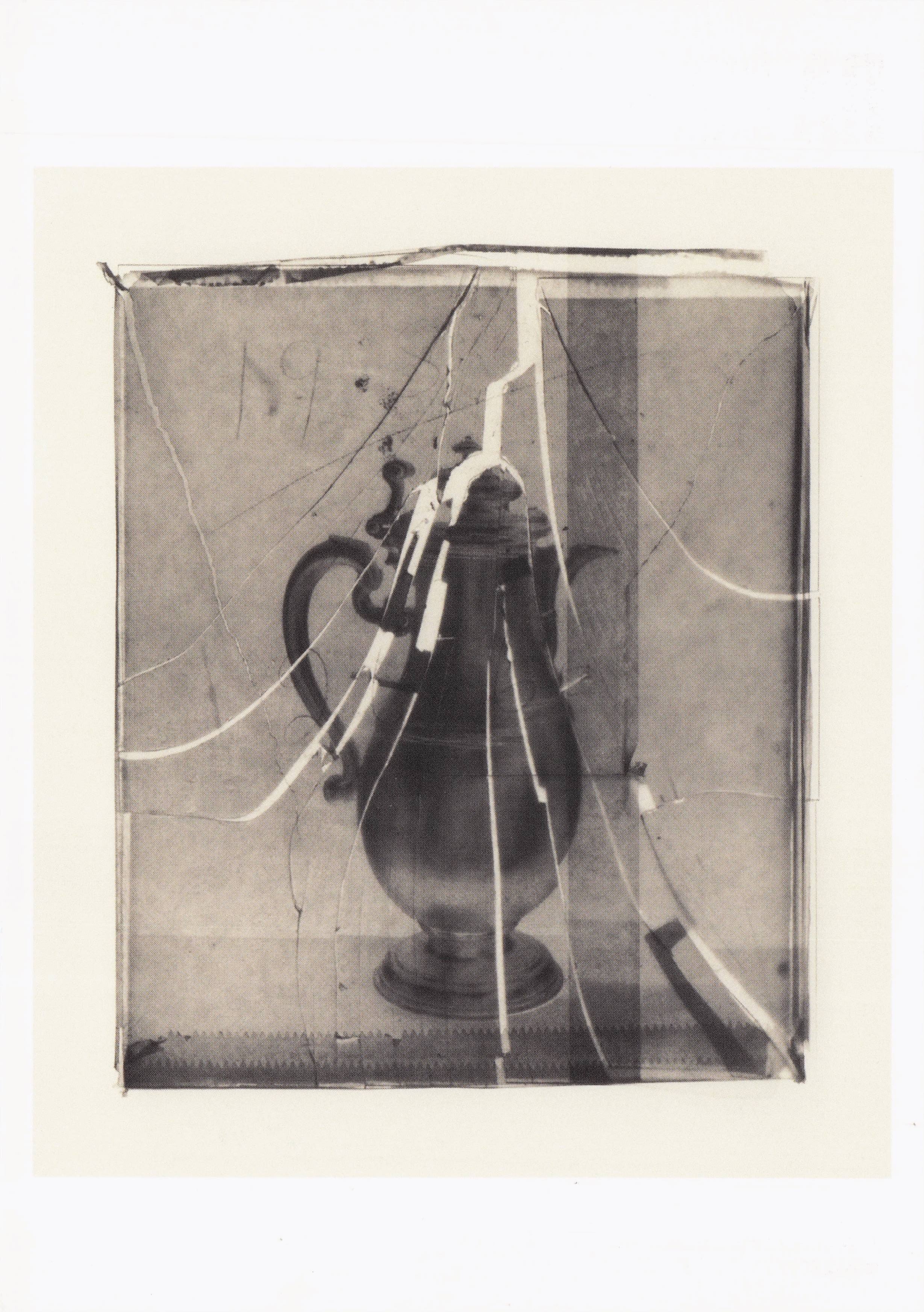 Cornelia Parker Coffee Pot Hit By A Old Silver Monkey Wrench Painting Postcard