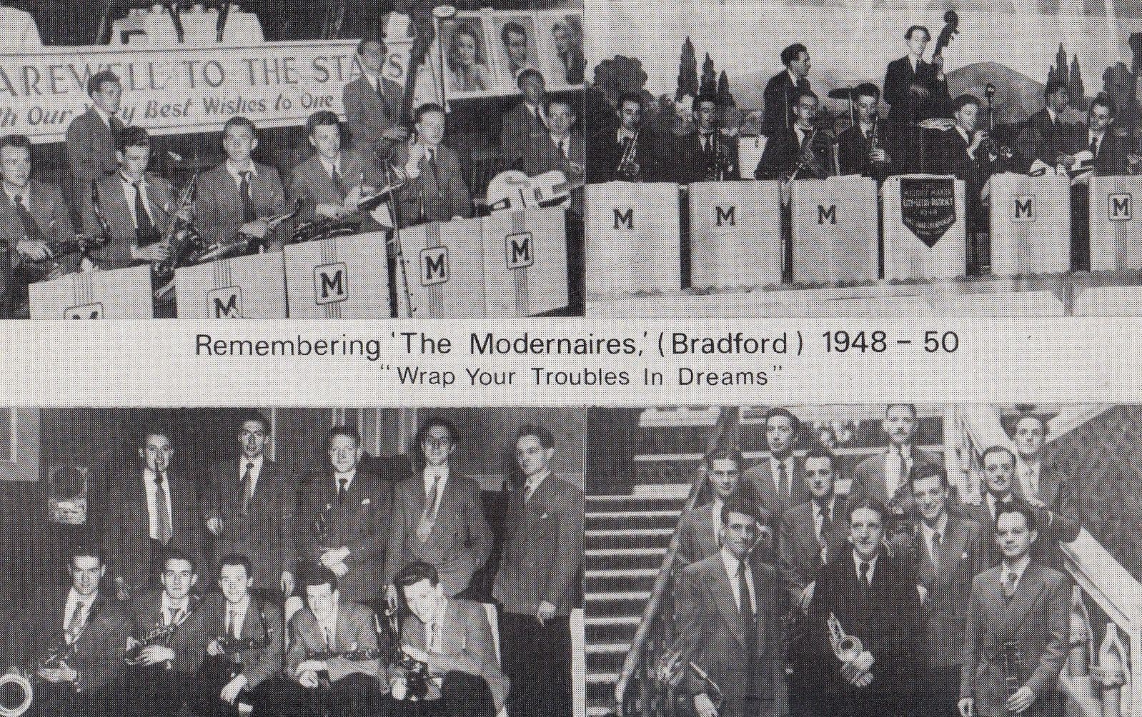 Glenn Miller The Moderaires At Bradford Brass Band Postcard