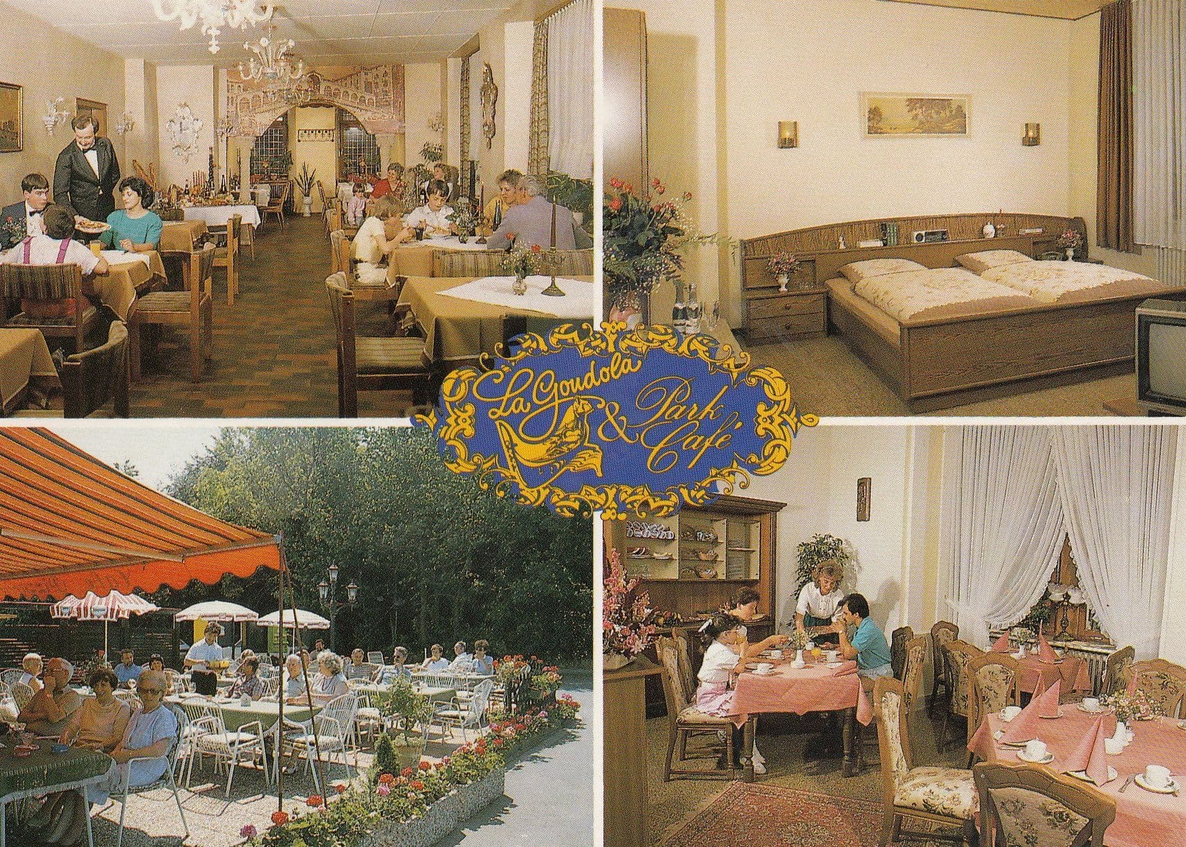 Gondola Park Cafe Hotel Bernkasteier Hof German Postcard