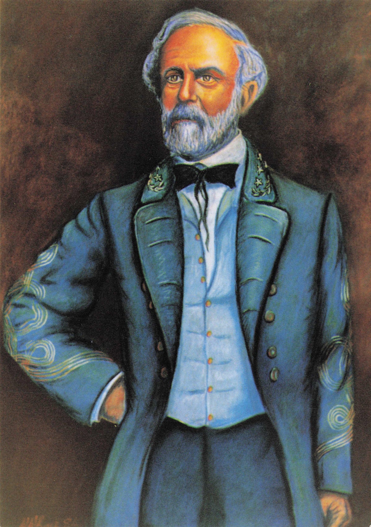 General Robert E Lee Old Northern Virginia American Civil War Painting Postcard