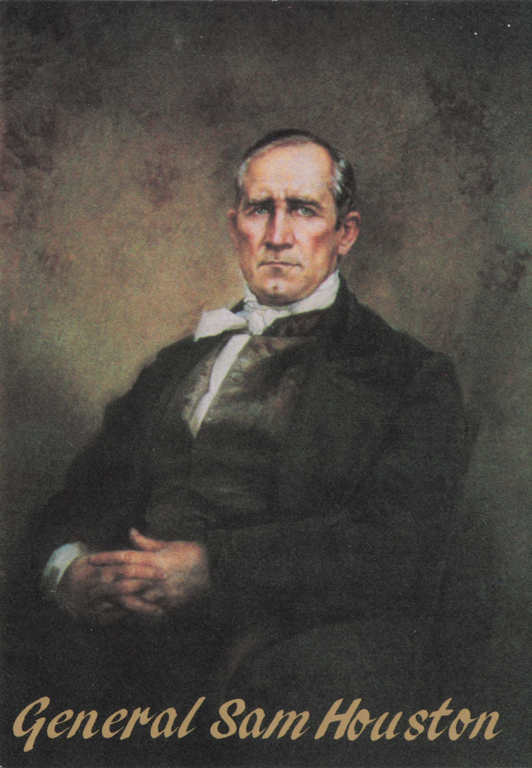 General Sam Houston American Texas Revolution Military Leader Painting Postcard