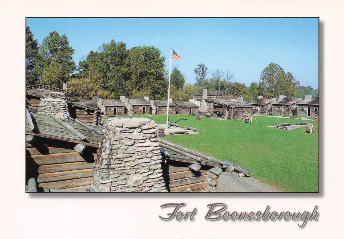 Fort Boonesborough Old Richmond Kentucky American Military Base Photo Postcard