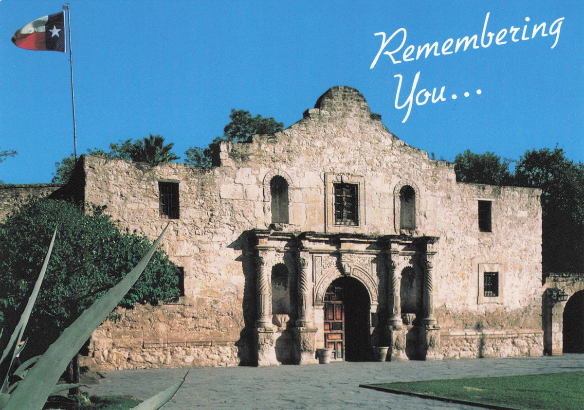 Remembrance The Battle Of Alamo Massacre San Antonio Texas USA Postcard