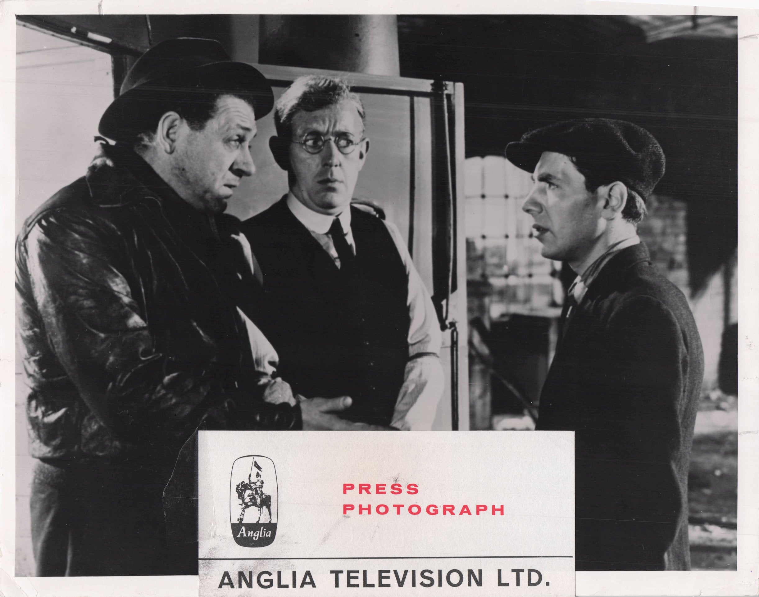 Sid James Alfie Bass The Lavender Hill Mob Anglia Television 9x7 Old Press Photo