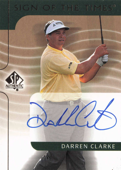 Darren Clarke 2003 Sign Of The Times Hand Signed Golf Rare Autograph Card