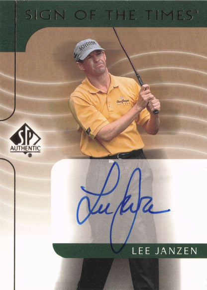 Lee Janzen Sign Of The Times Golf 2003 Rare Hand Signed Autograph Photo Card