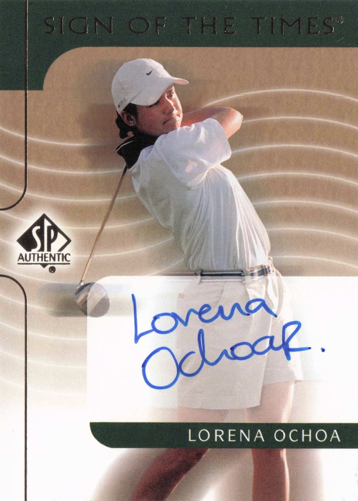 Lorena Ochoa 2003 Sign Of The Times Hand Signed Golf Autograph Card