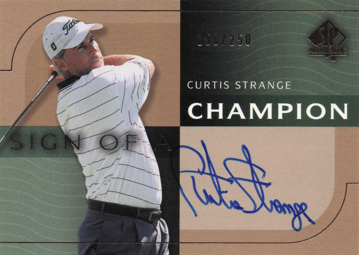 Stewart Cink Sign Of A Champion SCARCE Hand Signed Golf Autograph Card