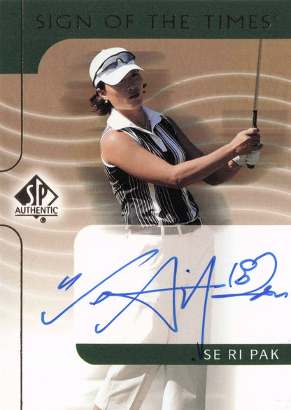 Se Ri Pak Sign Of The Times Hand Signed 2003 Rare Golf Autograph Card