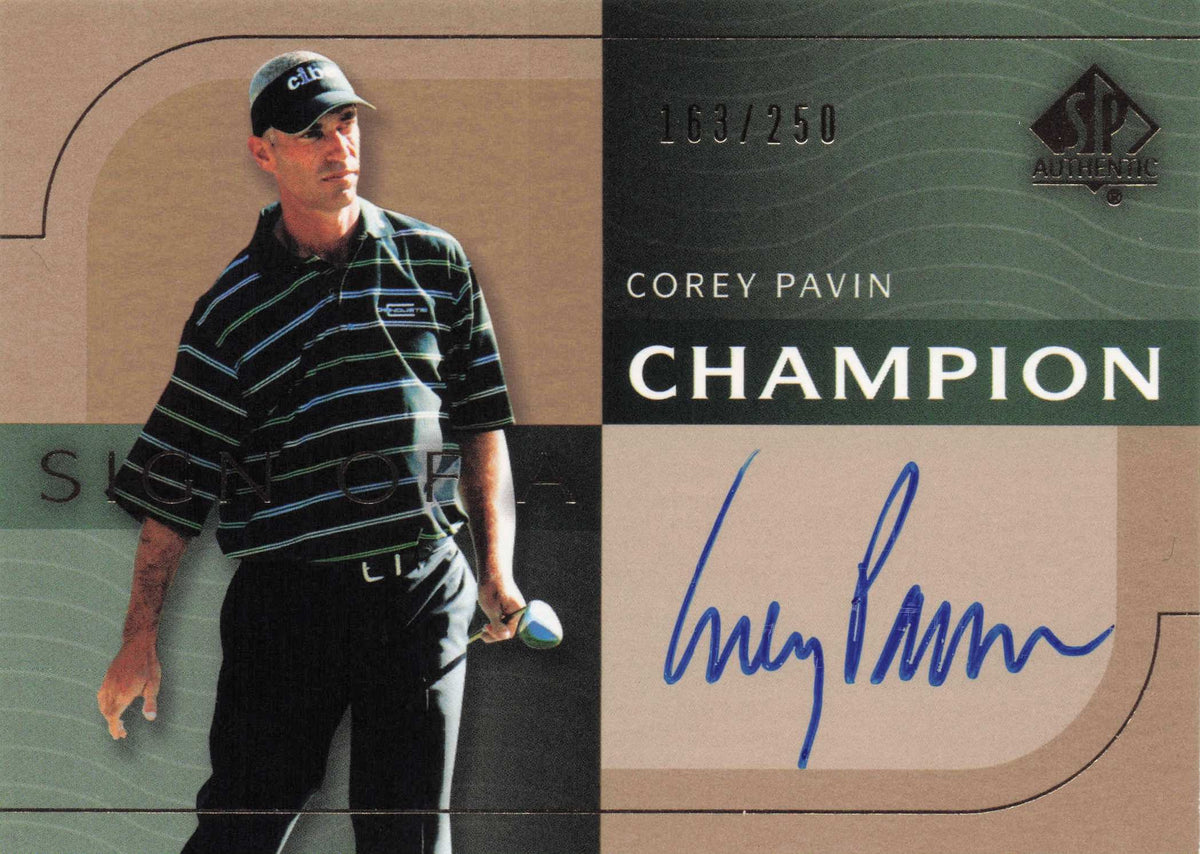 Corey Pavin Sign Of A Champion SCARCE 2003 Hand Signed Golf Autograph Card
