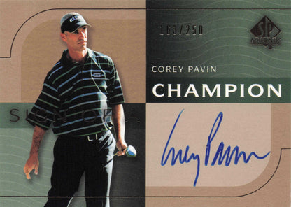 Corey Pavin Sign Of A Champion SCARCE 2003 Hand Signed Golf Autograph Card