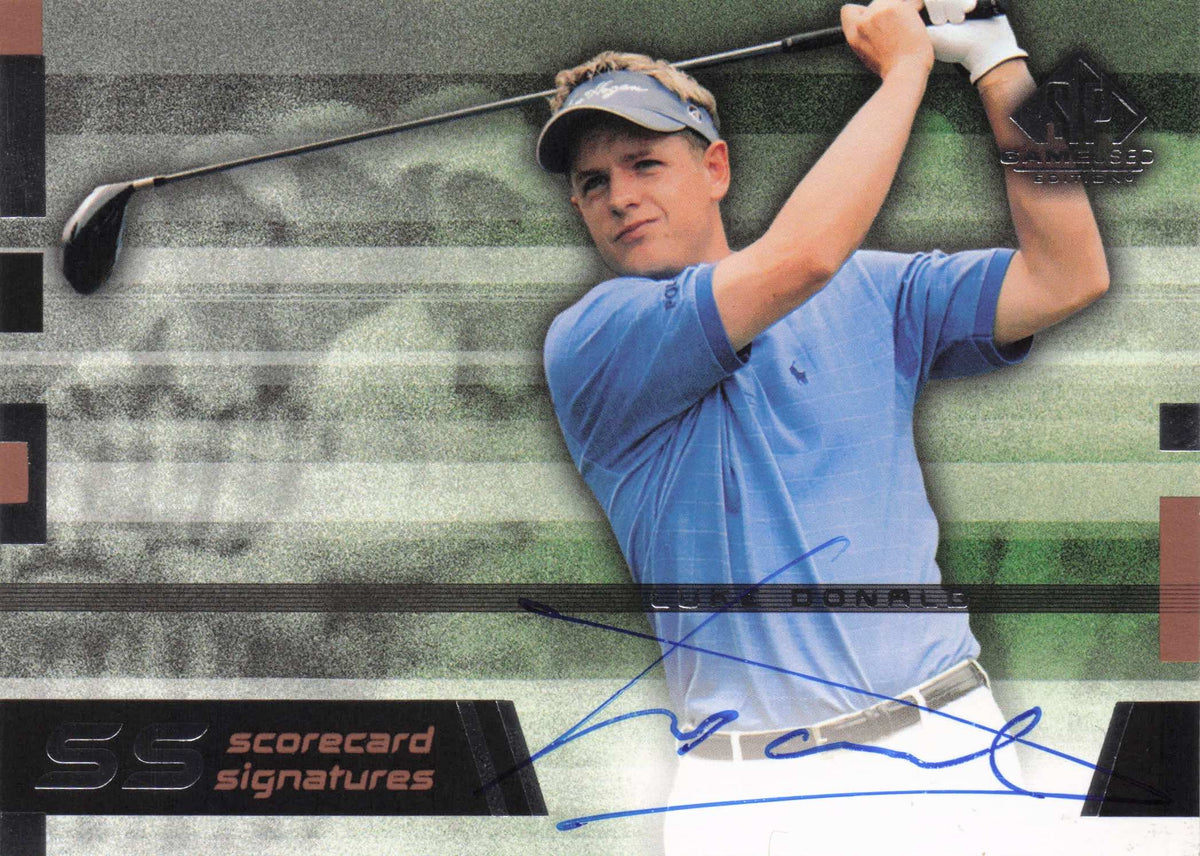 Luke Donald Scorecard Signatures Hand Signed Golf Autograph Photo Card