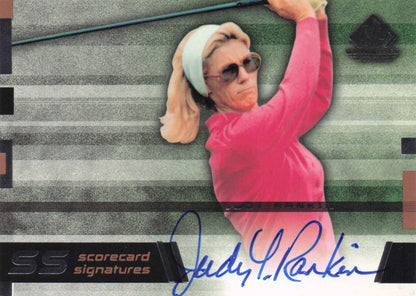 Judy Rankin Scorecard Signatures Hand Signed Golf Autograph Photo Card