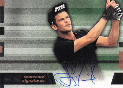 Jesper Parnevik SS Scorecard Signatures Golf Upper Deck Autograph Signed Card