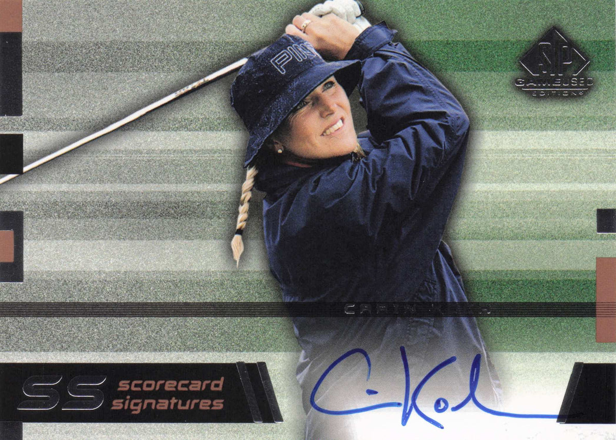 Carin Koch Scorecard Signatures Golf Autograph Hand Signed Photo Card