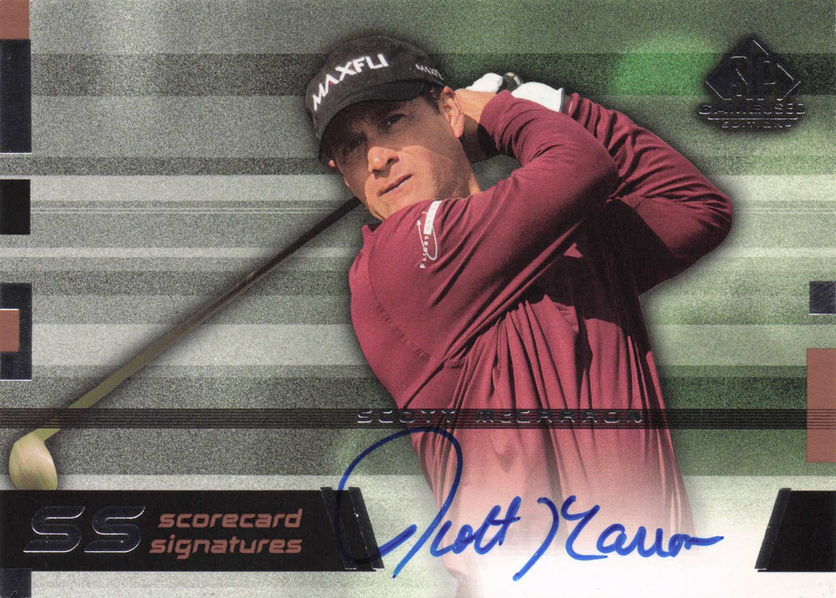 Scott McCarron Scorecard Signatures Golf Autograph Hand Signed Photo Card