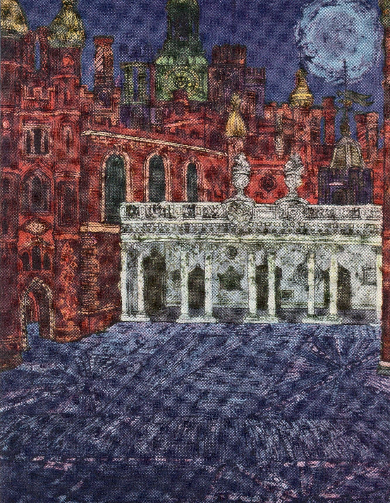 Hanna Weil Hampton Court 1960s London Transport Painting Postcard