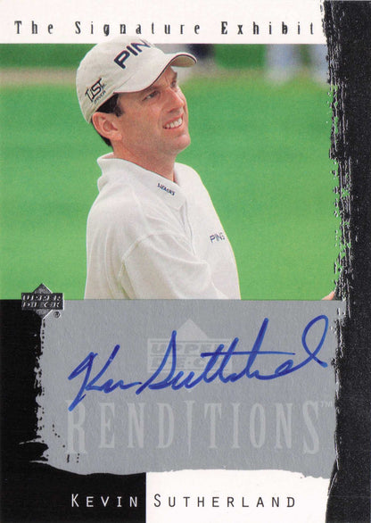 Kevin Sutherland 2003 Signature Exhibit Golf Hand Signed Autograph Photo Card