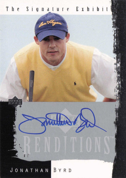Jonathan Byrd Signature Exhibit Golf Hand Signed Autograph Photo Trade Card