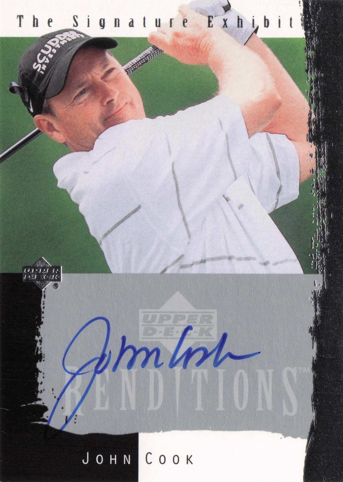 John Cook Upper Deck Signature Exhibit Golf Hand Signed Autograph Card