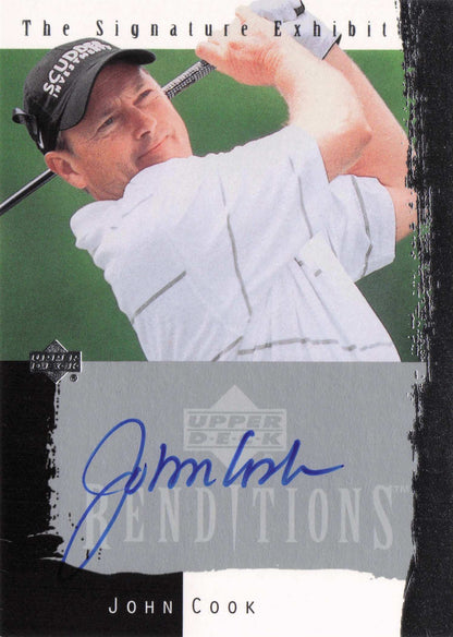 John Cook Upper Deck Signature Exhibit Golf Hand Signed Autograph Card
