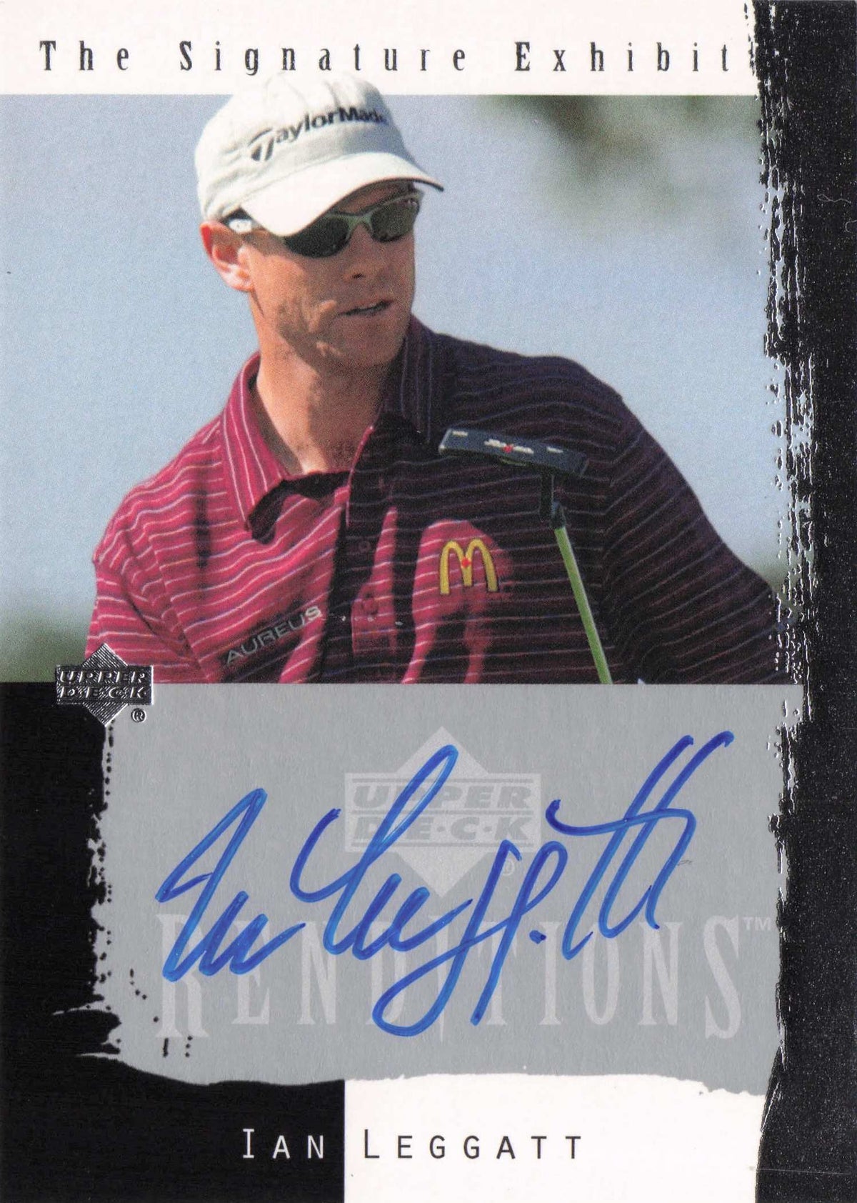 Ian Leggatt Upper Deck Signature Exhibit Golf Hand Signed Autograph Photo Card