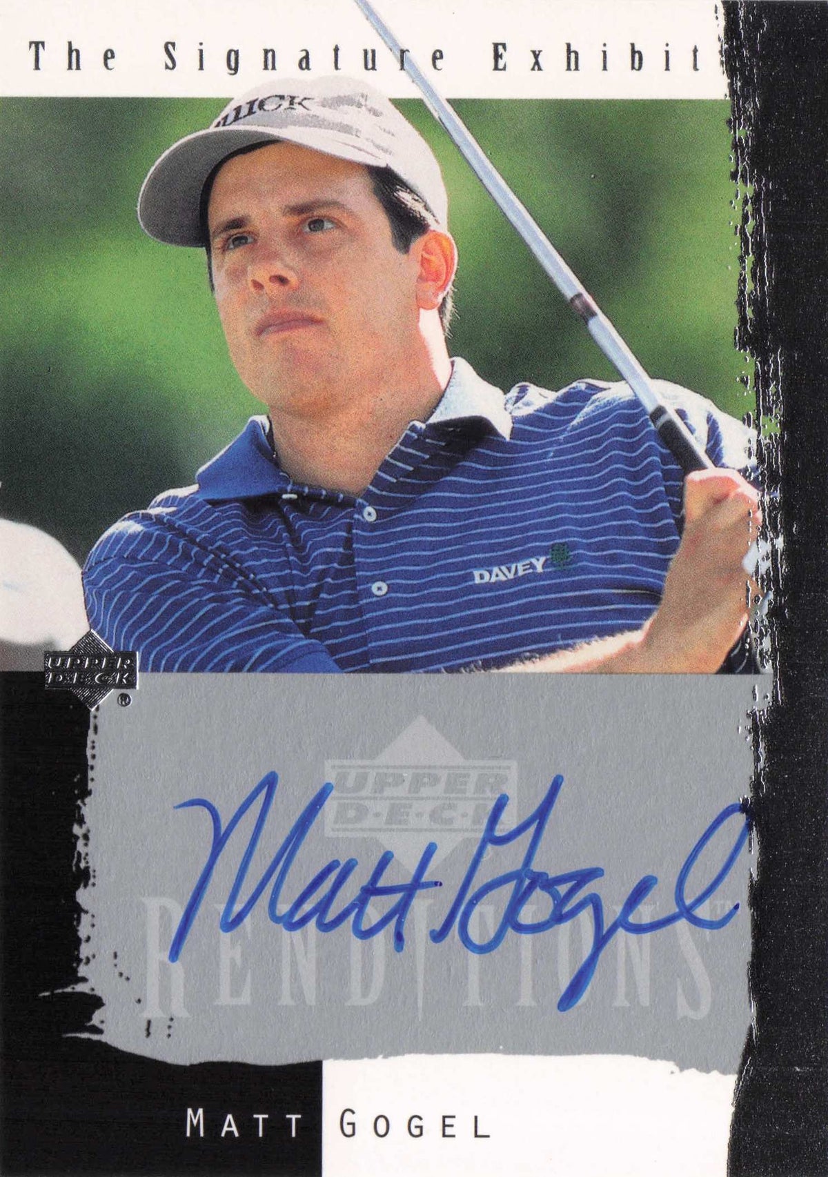 Matt Gogel 2003 Signature Exhibit Golf Hand Signed Autograph Photo Trade Card