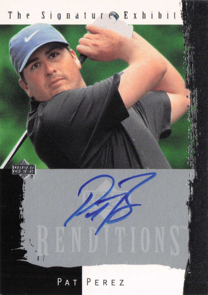 Pat Perez Signature Exhibit Golf 2003 Hand Signed Autograph Photo Trade Card