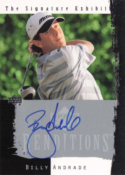 Billy Andrade Signature Exhibit Golf Hand Signed Autograph Photo Trade Card