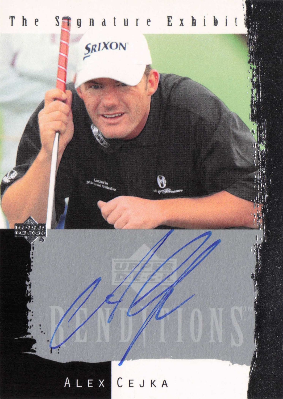Alex Cejka 2003 Signature Exhibit Golf Hand Signed Autograph Photo Trade Card