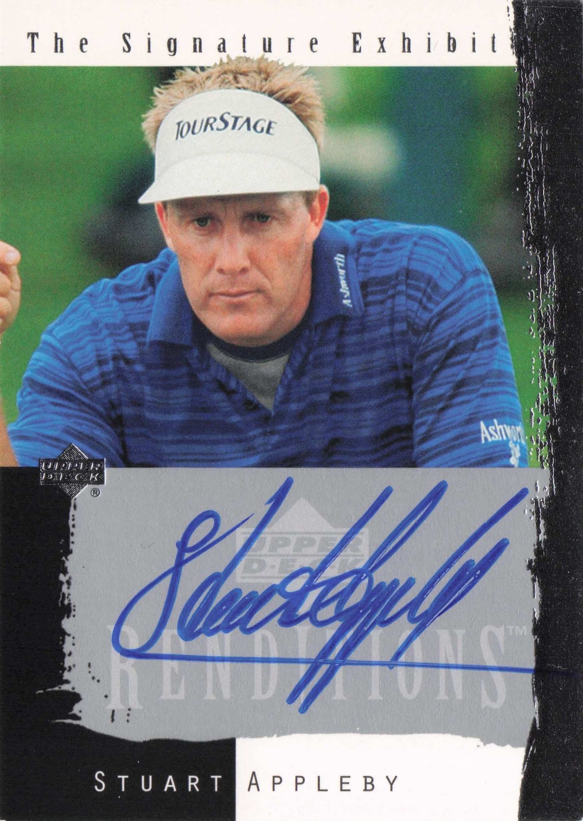 Stuart Appleby Signature Exhibit Golf Hand Signed Autograph Photo Trade Card