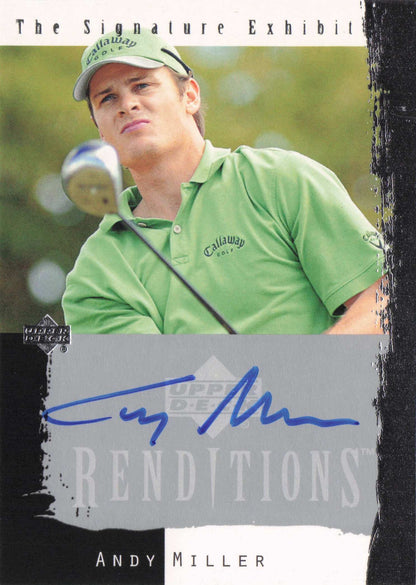 Andy Miller Signature Exhibit Golf Upper Deck Autograph Signed Photo Card