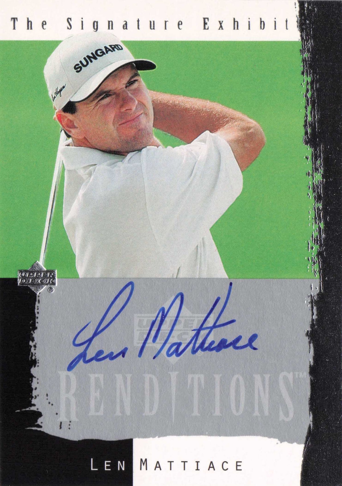 Len Mattiace Signature Exhibit Golf Upper Deck Autograph Signed Photo Card