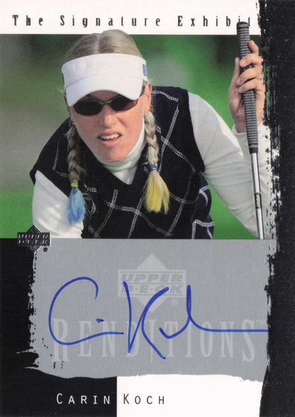 Carin Koch Signature Exhibit Golf Upper Deck Autograph Signed Photo Card