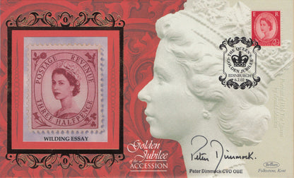 Peter Dimmock Sports BBC Radio Queen Elizabeth II Silver Jubilee Hand Signed FDC